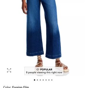 Paige Anessa cropped wide-leg jean, size 28